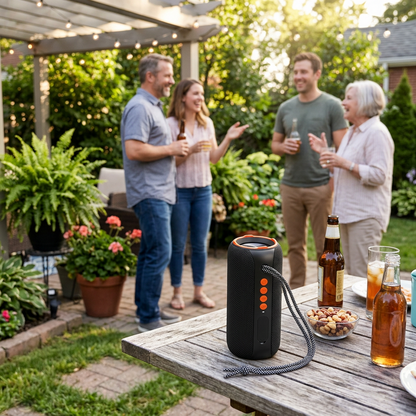 Portable Bluetooth Speaker | Wireless Outdoor Speaker with Carry Strap