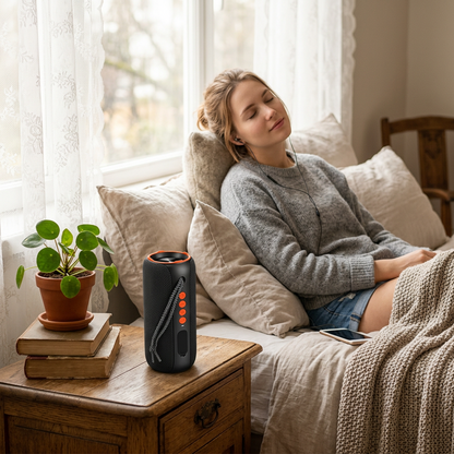 Portable Bluetooth Speaker | Wireless Outdoor Speaker with Carry Strap