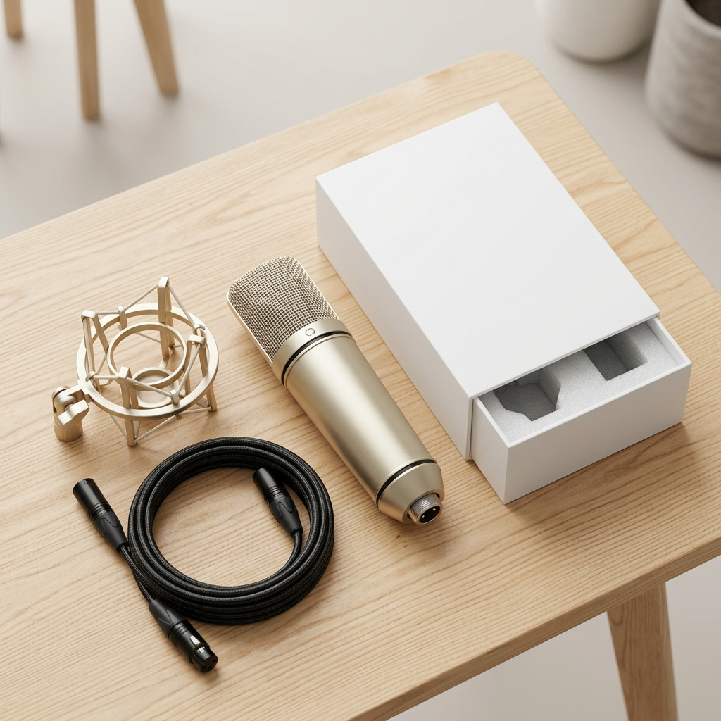 Large-Diaphragm Condenser Microphone | Professional Studio Recording Mic