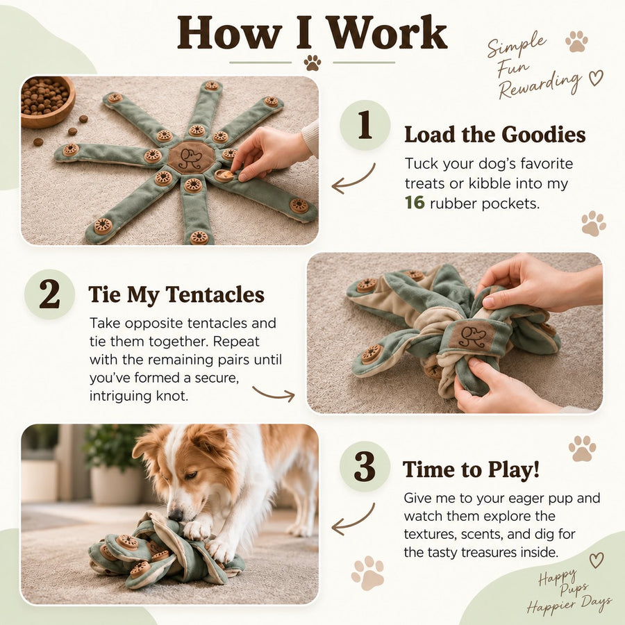 Virelunepets™ Dogtopus – Treat-Hunt Enrichment Toy - Image 6