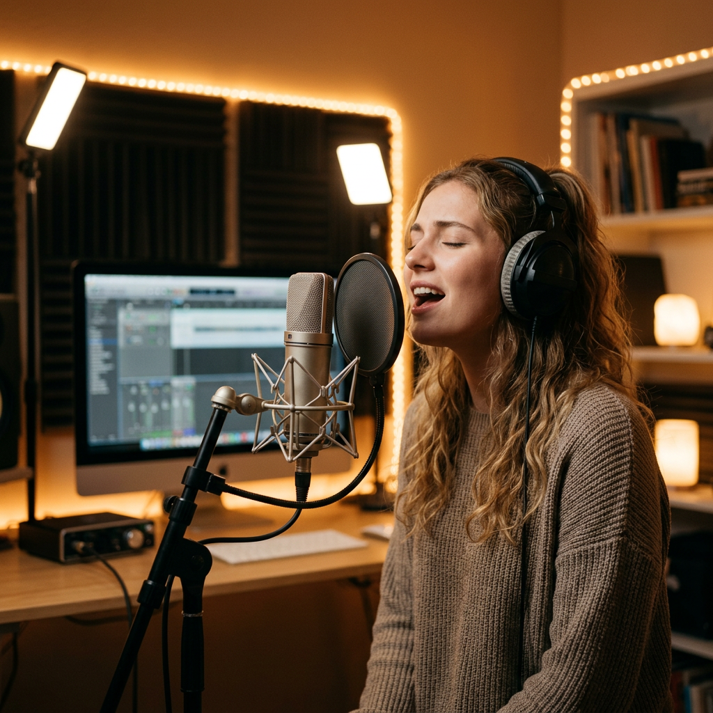 Large-Diaphragm Condenser Microphone | Professional Studio Recording Mic