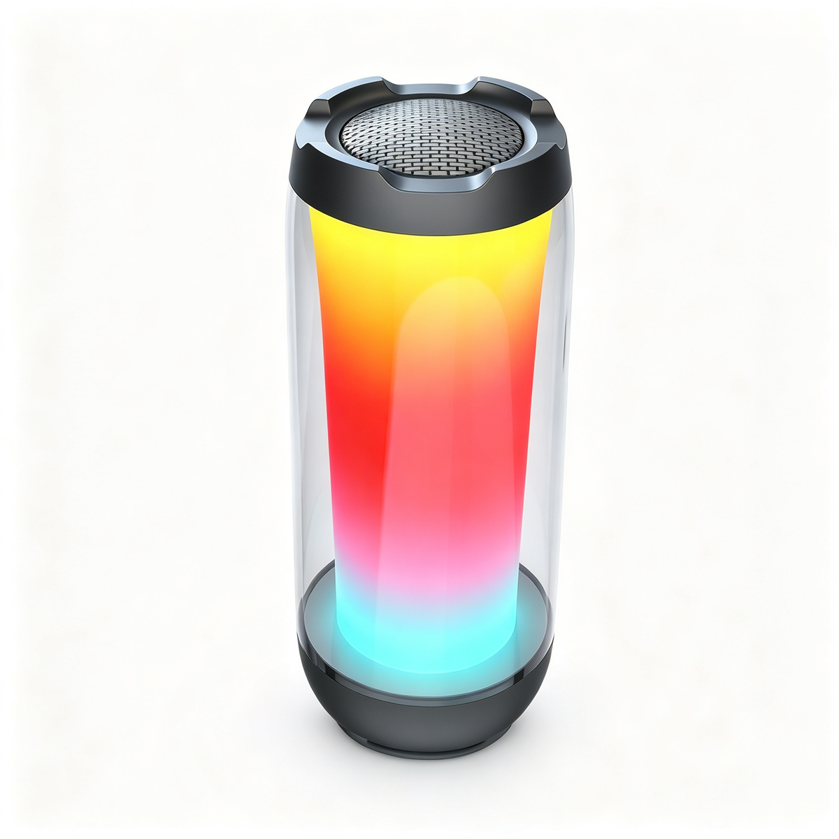 🌈 Bluetooth Speaker | Modern Mesh Design | Music Lovers | Vibrant LED Glow