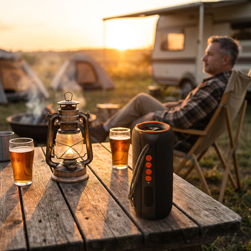 Portable Bluetooth Speaker | Wireless Outdoor Speaker with Carry Strap