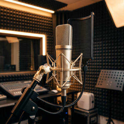 Large-Diaphragm Condenser Microphone | Professional Studio Recording Mic