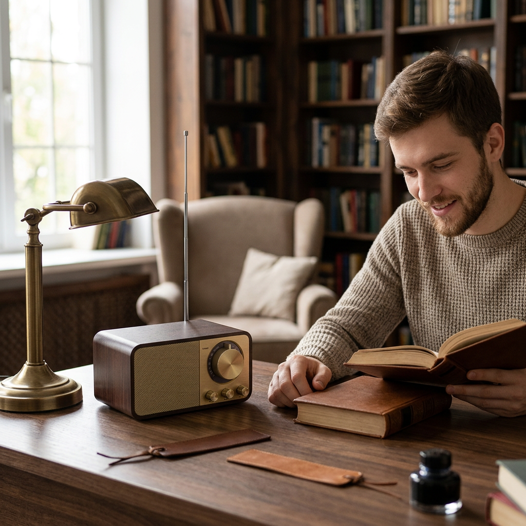 Retro Bluetooth Speaker | Vintage Wood-Style Wireless Audio for Home & Desk