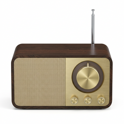 Retro Bluetooth Speaker | Vintage Wood-Style Wireless Audio for Home & Desk