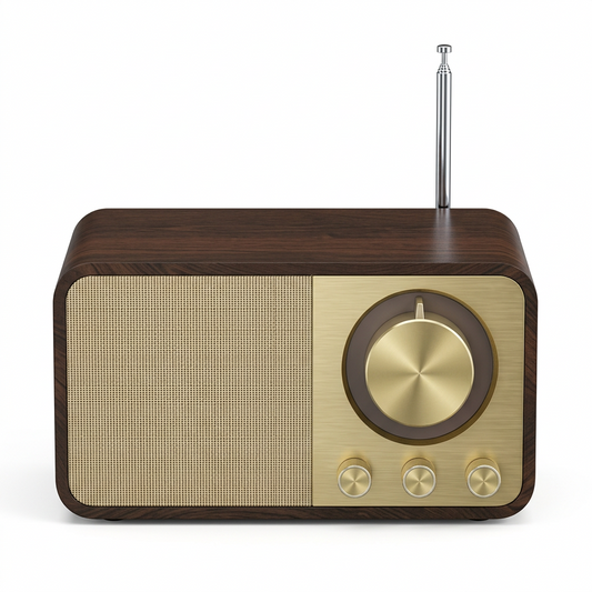 Retro Bluetooth Speaker | Vintage Wood-Style Wireless Audio for Home & Desk